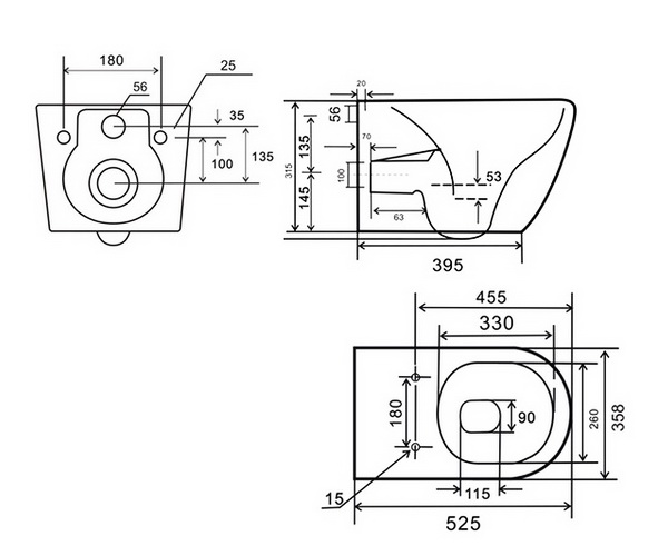 унитаз WONZON & WOGHAND NILE